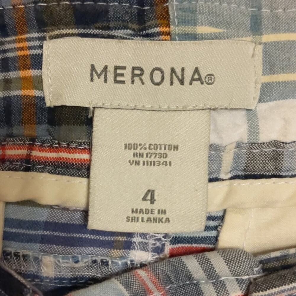 Merona Madras Patchwork Skirt Size 4 - Picture 3 of 4